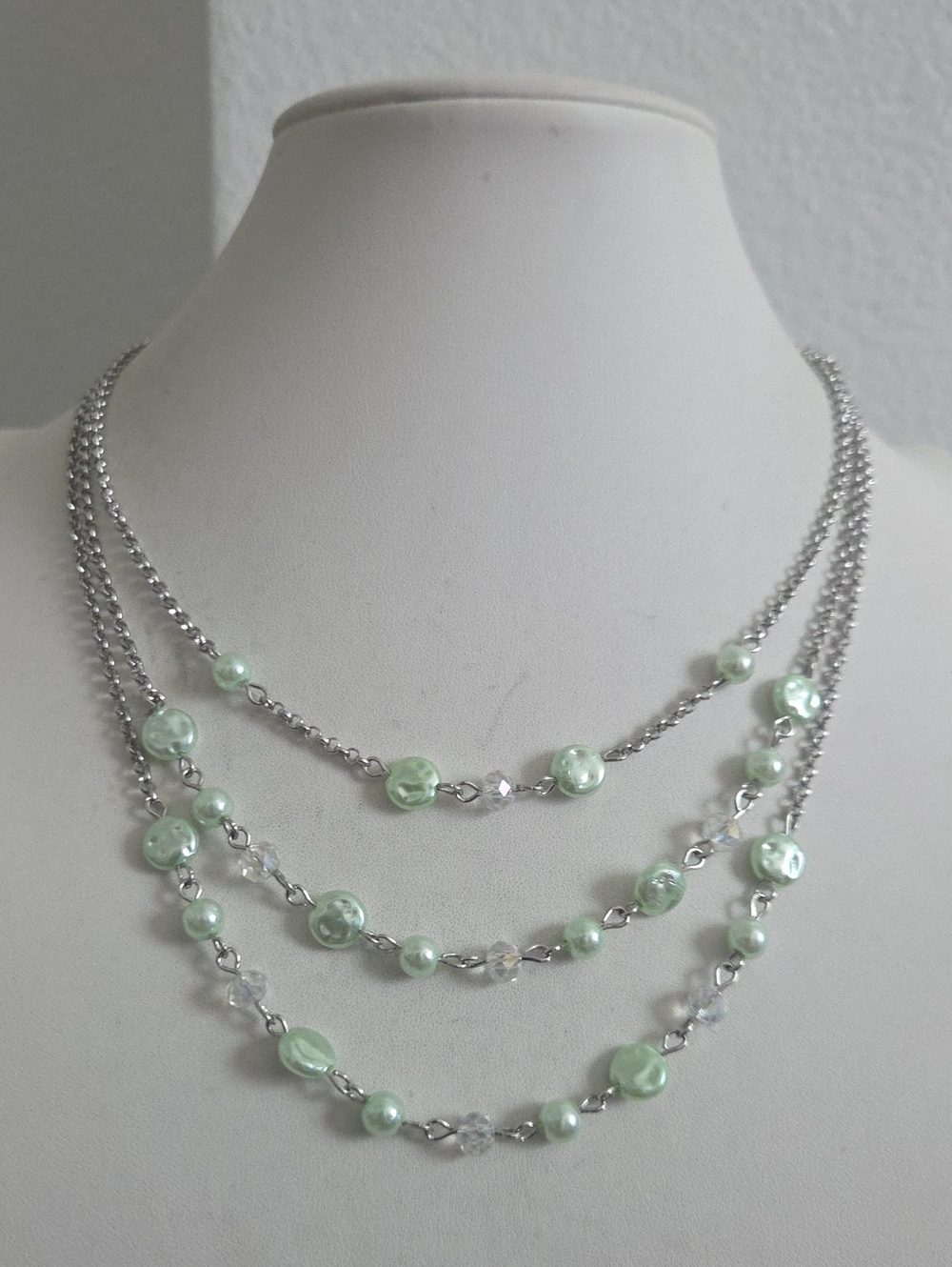 Paparazzi Let The Record Glow Green Necklace NWT